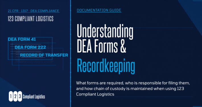 Understanding DEA forms and recordkeeping during controlled substance disposal